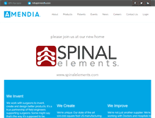 Tablet Screenshot of amendia.com